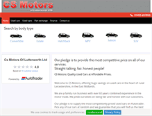 Tablet Screenshot of csmotorsuk.co.uk